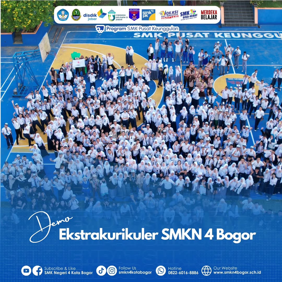 Demo Ekstrakurikuler Meriah di SMKN 4 Bogor