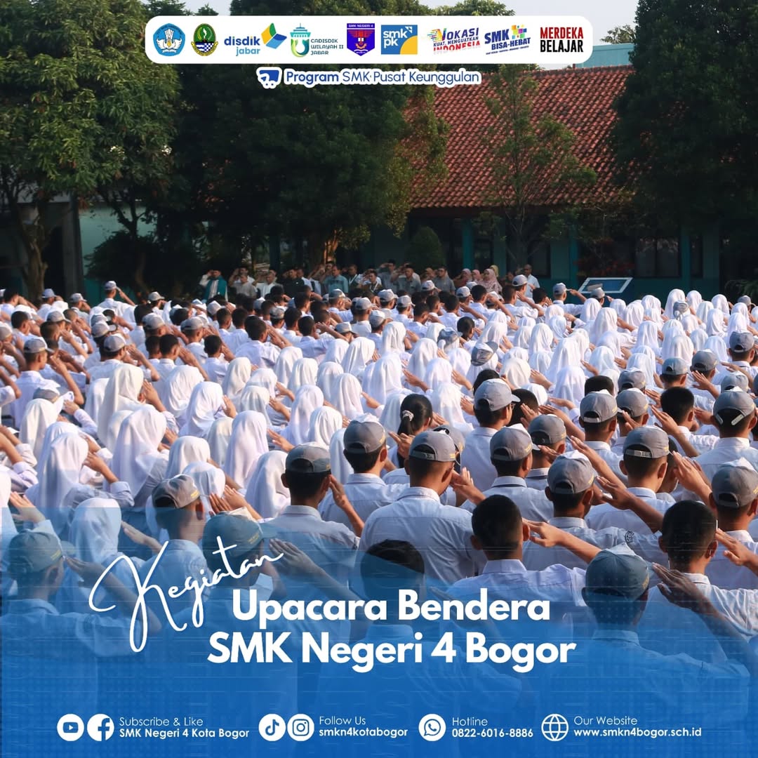 Upacara Bendera SMKN 4 Bogor Digelar 22 Juli