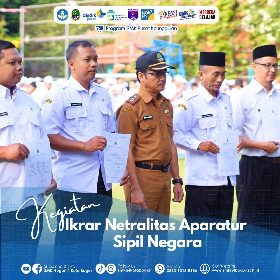 SMK Negeri 4 Bogor Ikrar Netralitas ASN