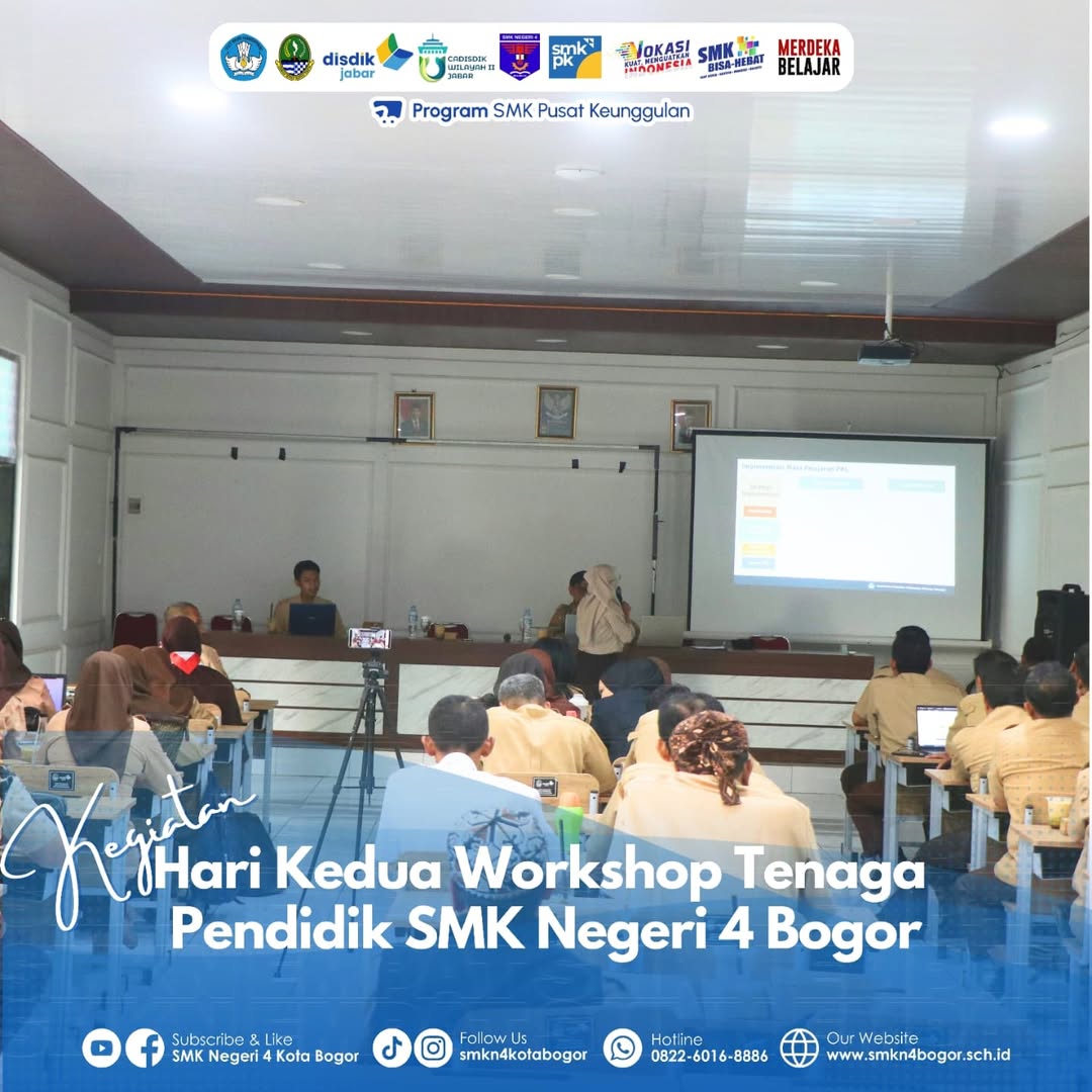 Hari Kedua Workshop Pembelajaran Guru di SMK Negeri 4 Bogor