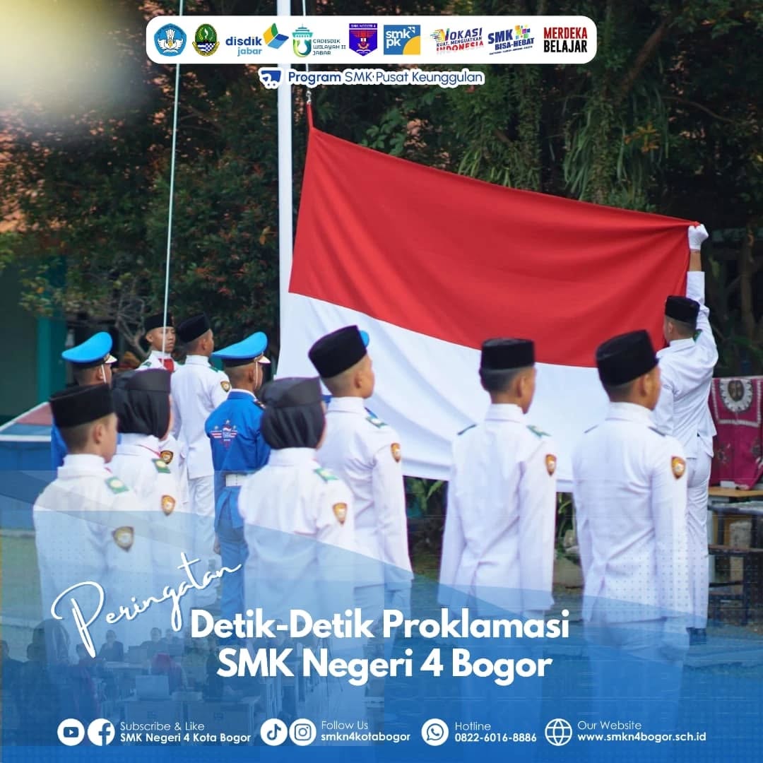SMK Negeri 4 Bogor Peringati Detik-Detik Proklamasi HUT RI ke-79