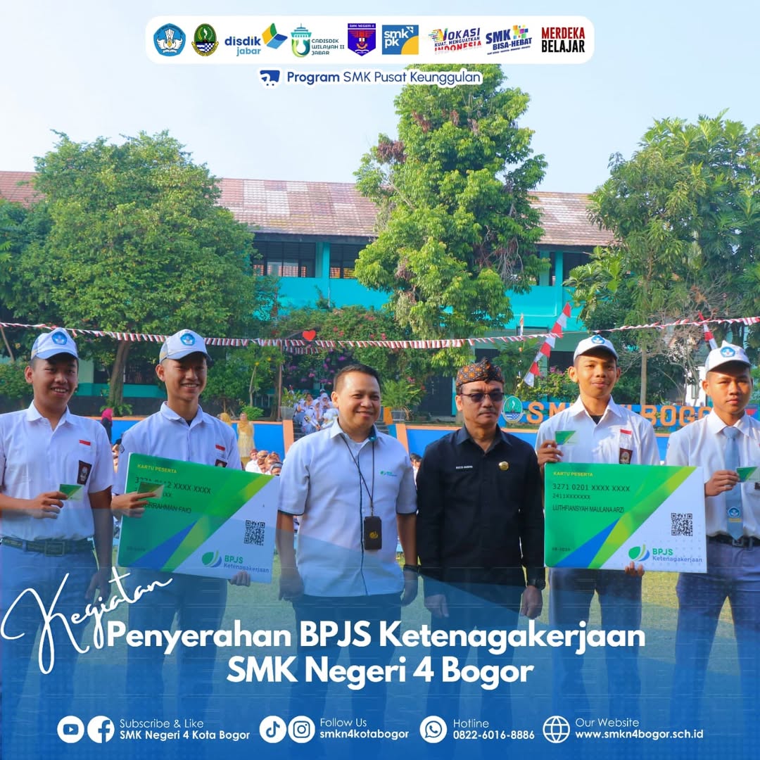 SMK Negeri 4 Bogor Terima BPJS Ketenagakerjaan