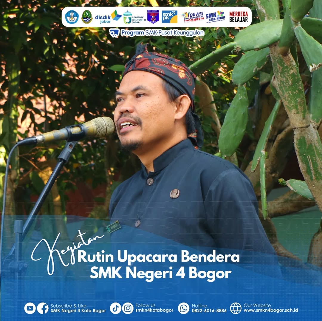 SMK Negeri 4 Bogor Peringati HUT Jabar ke-79 dengan Upacara Adat