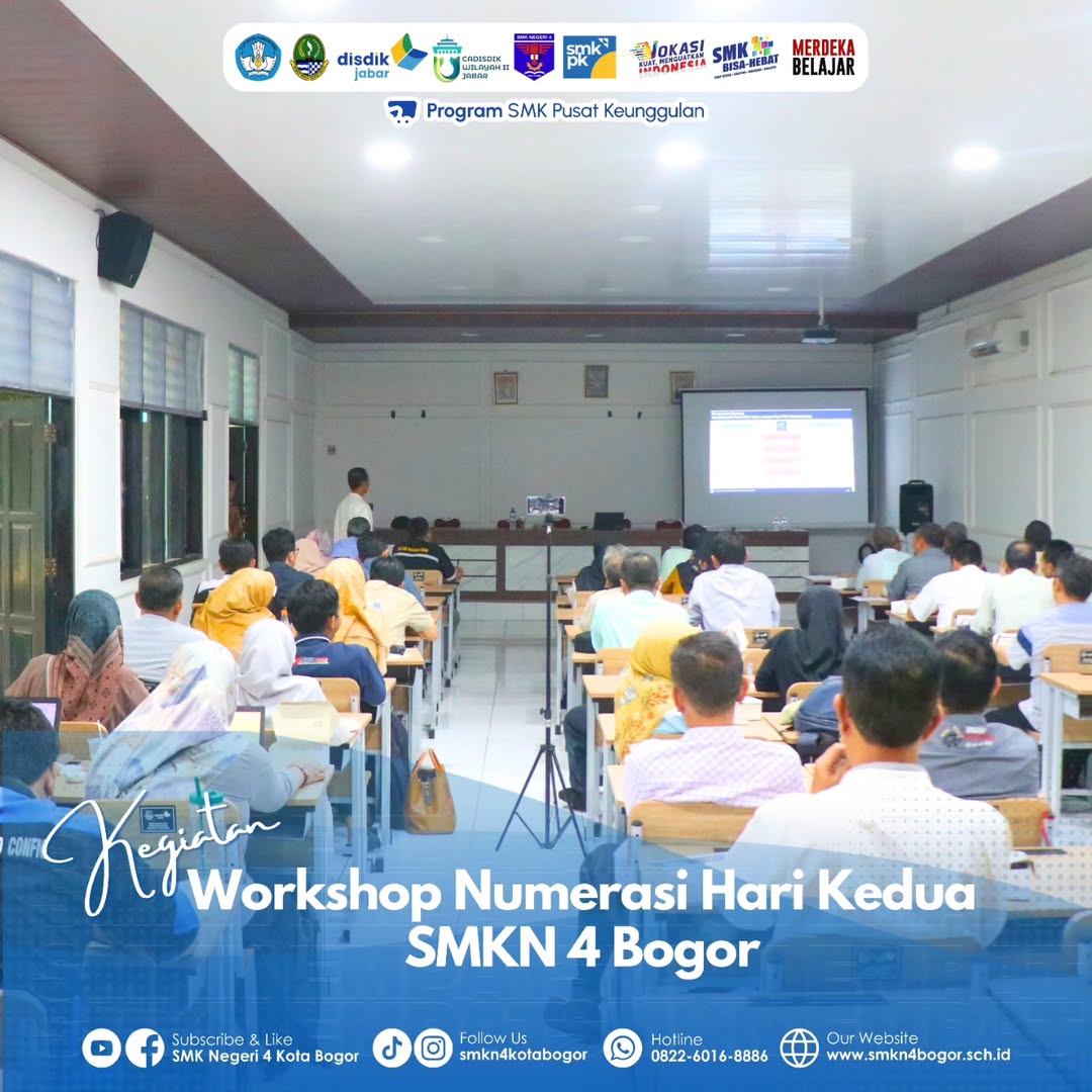 Workshop Numerasi Hari Kedua SMKN 4 Bogor