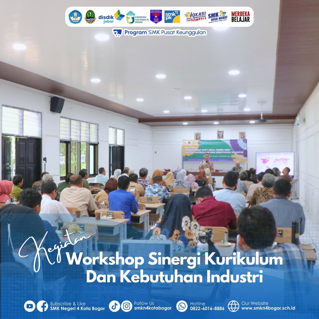 Workshop Sinergi Kurikulum dan Industri di SMKN 4 Bogor