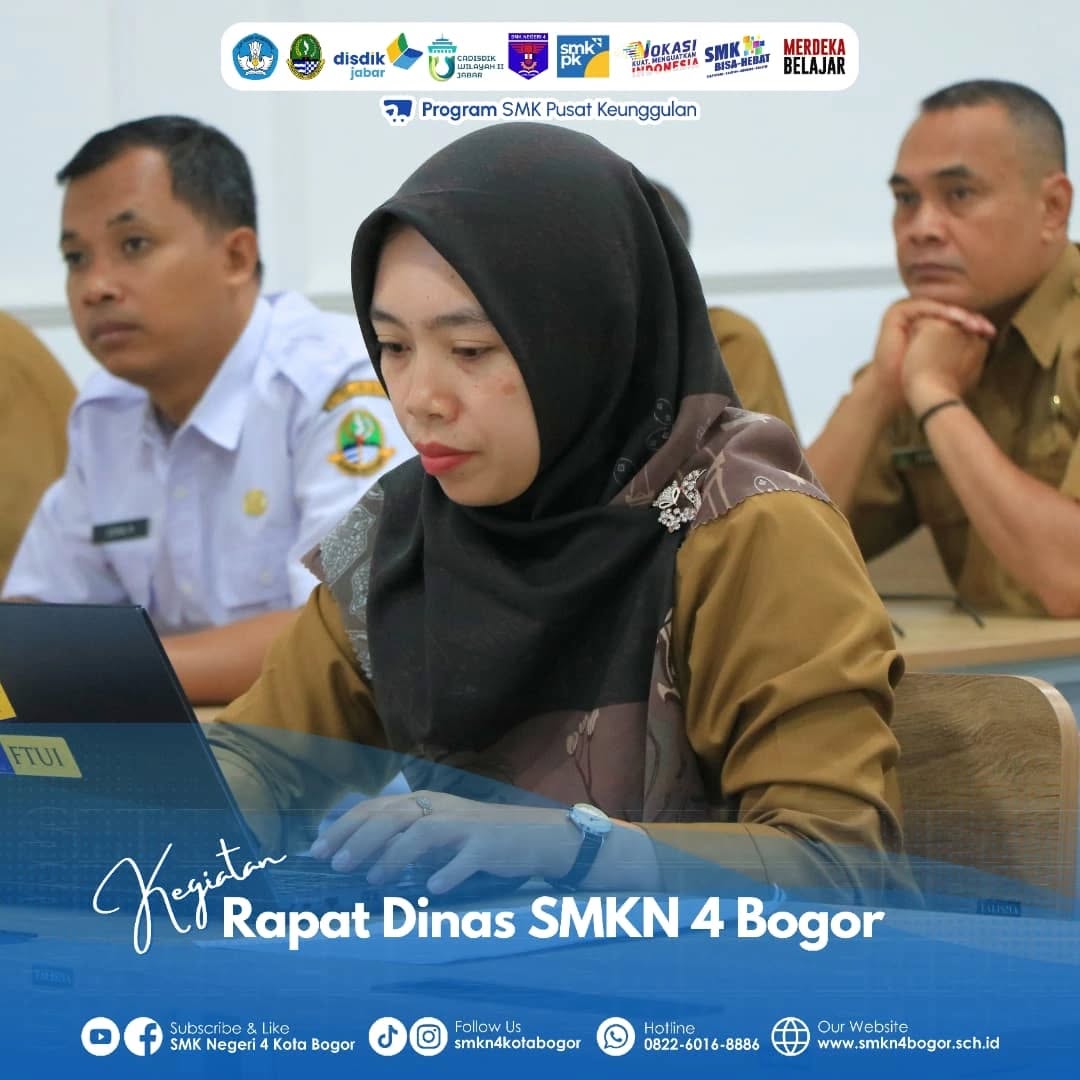 Rapat Dinas SMKN 4 Bogor Digelar Senin
