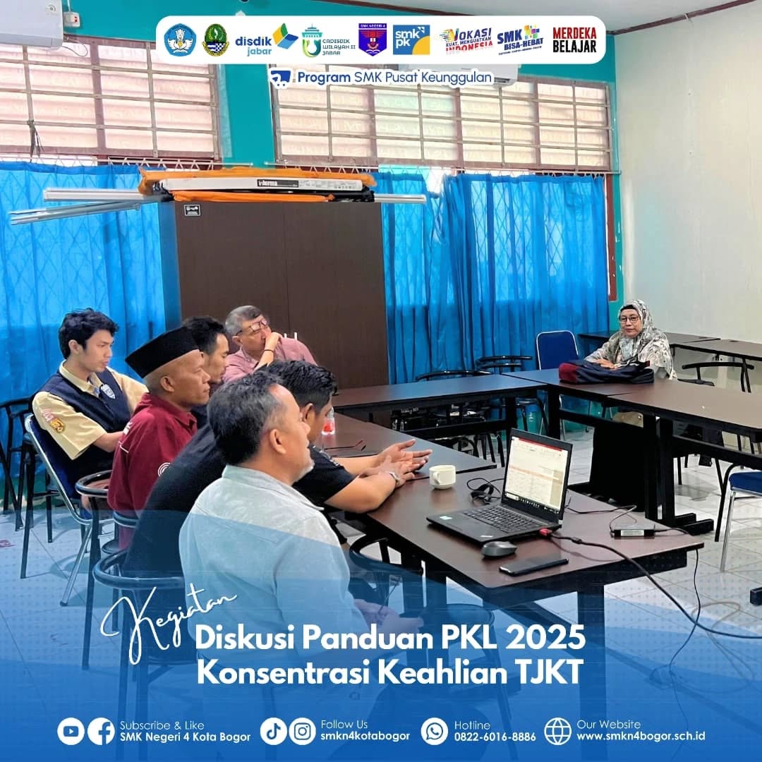 Diskusi Panduan PKL 2025 TJKT di SMKN 4 Bogor