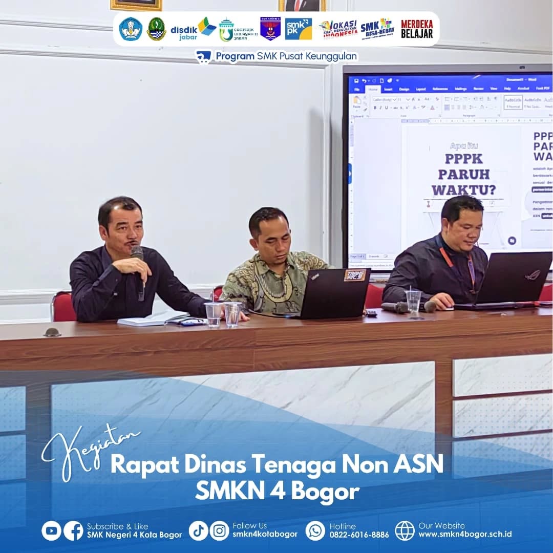 Rapat Dinas Tenaga Non ASN Digelar di SMKN 4 Bogor