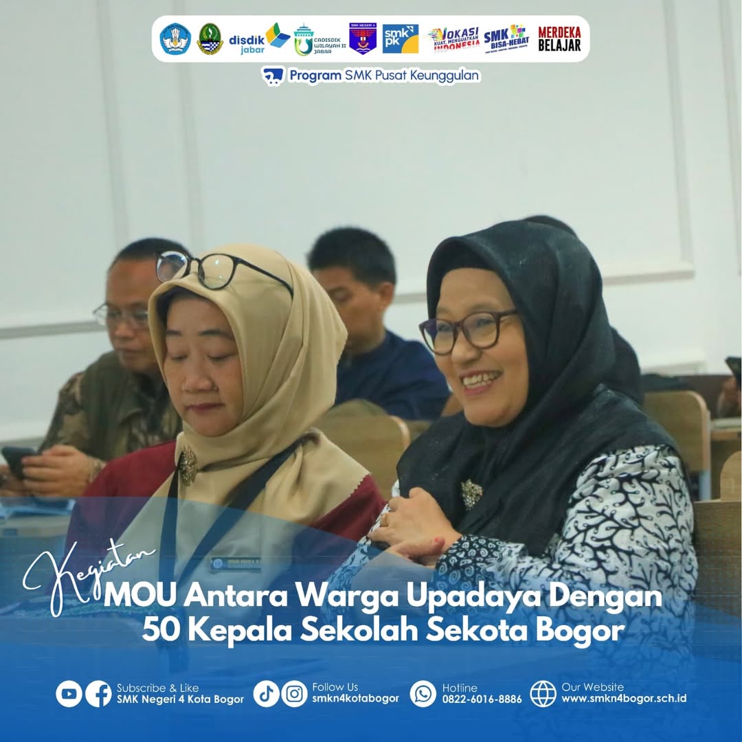 MOU Upadaya dengan 50 Kepala Sekolah di SMKN 4 Bogor