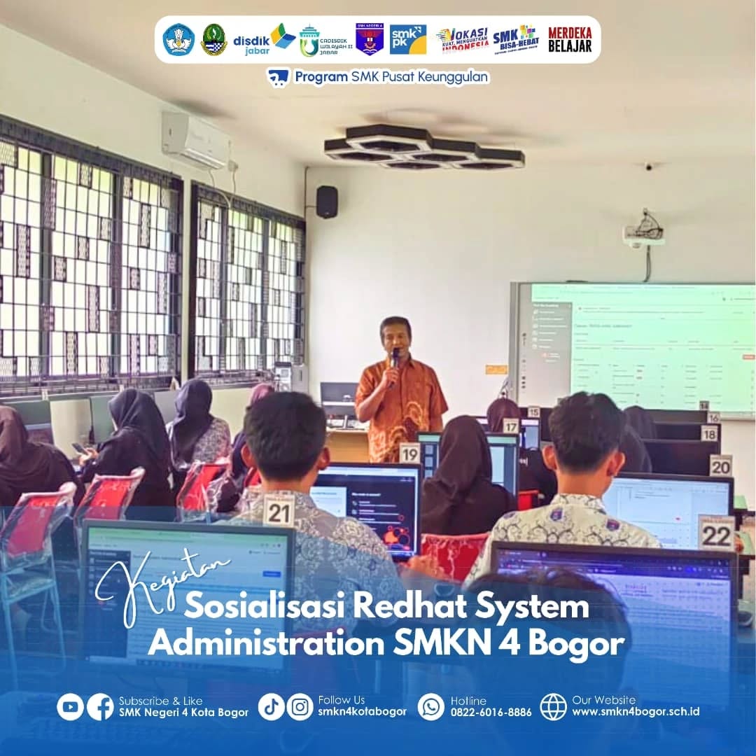 Sosialisasi Redhat Academy untuk Siswa PPLG SMKN 4 Bogor