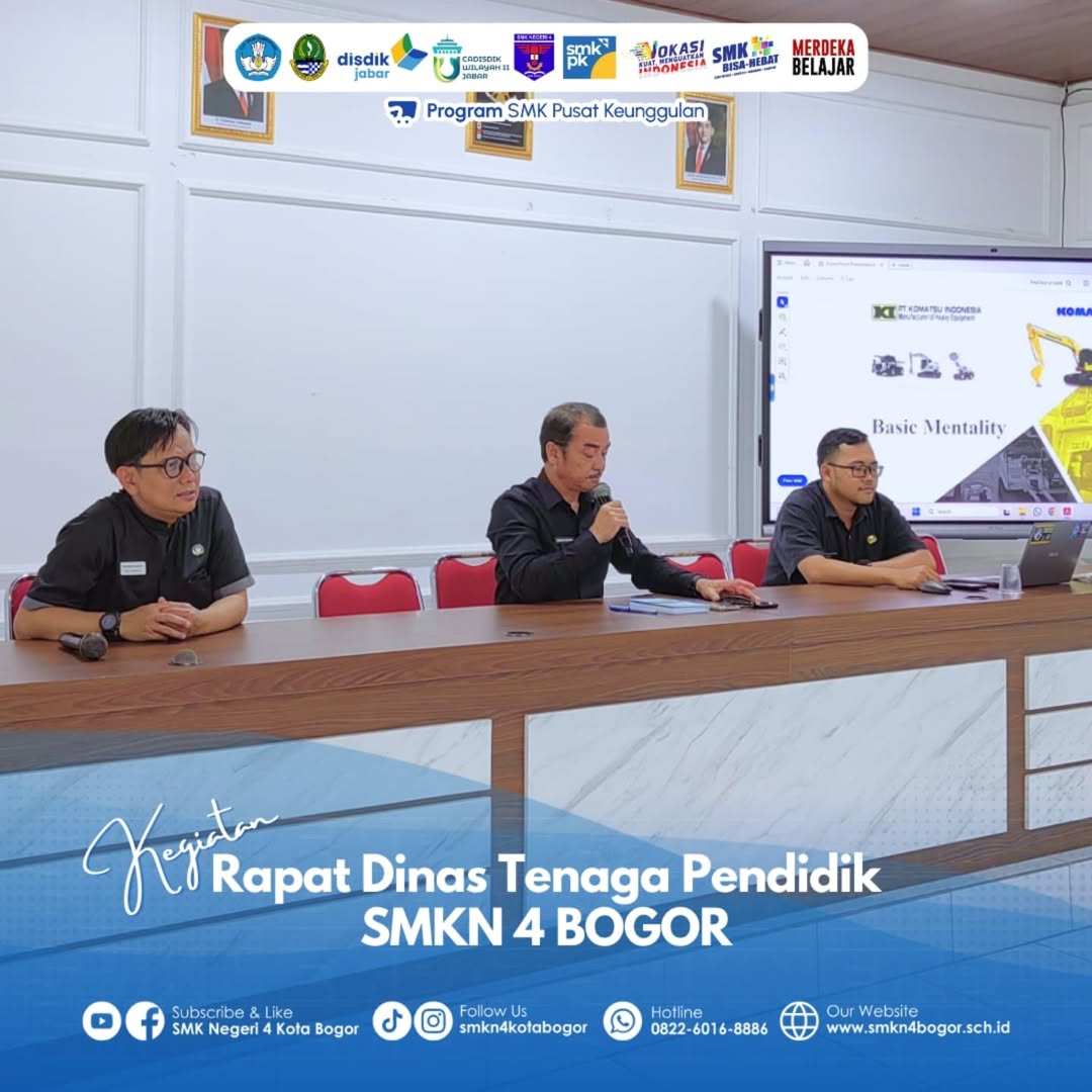 Rapat Dinas Tenaga Pendidik SMKN 4 Bogor
