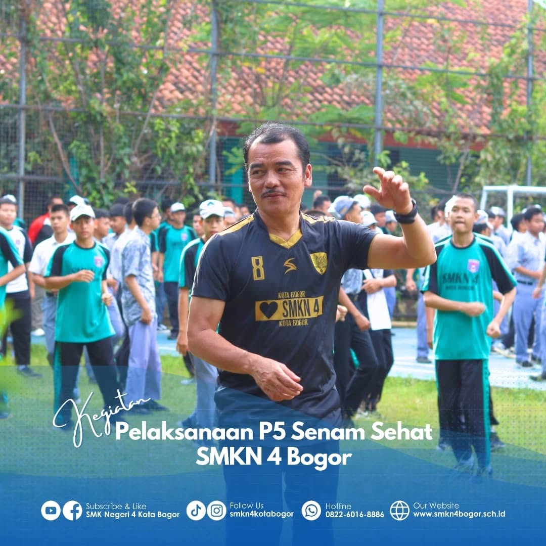 SMKN 4 Bogor Gelar P5 Senam Sehat
