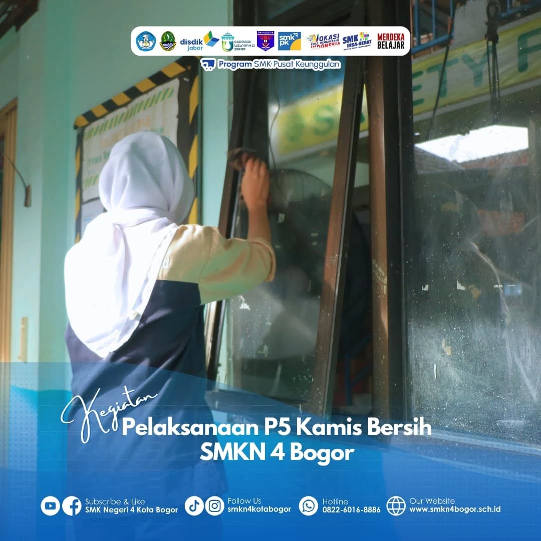 SMKN 4 Bogor Gelar P5 Kamis Bersih