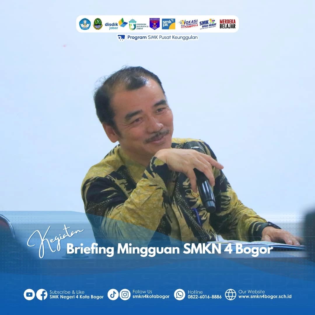 Briefing Mingguan SMKN 4 Bogor Dilaksanakan 21 Februari 2025