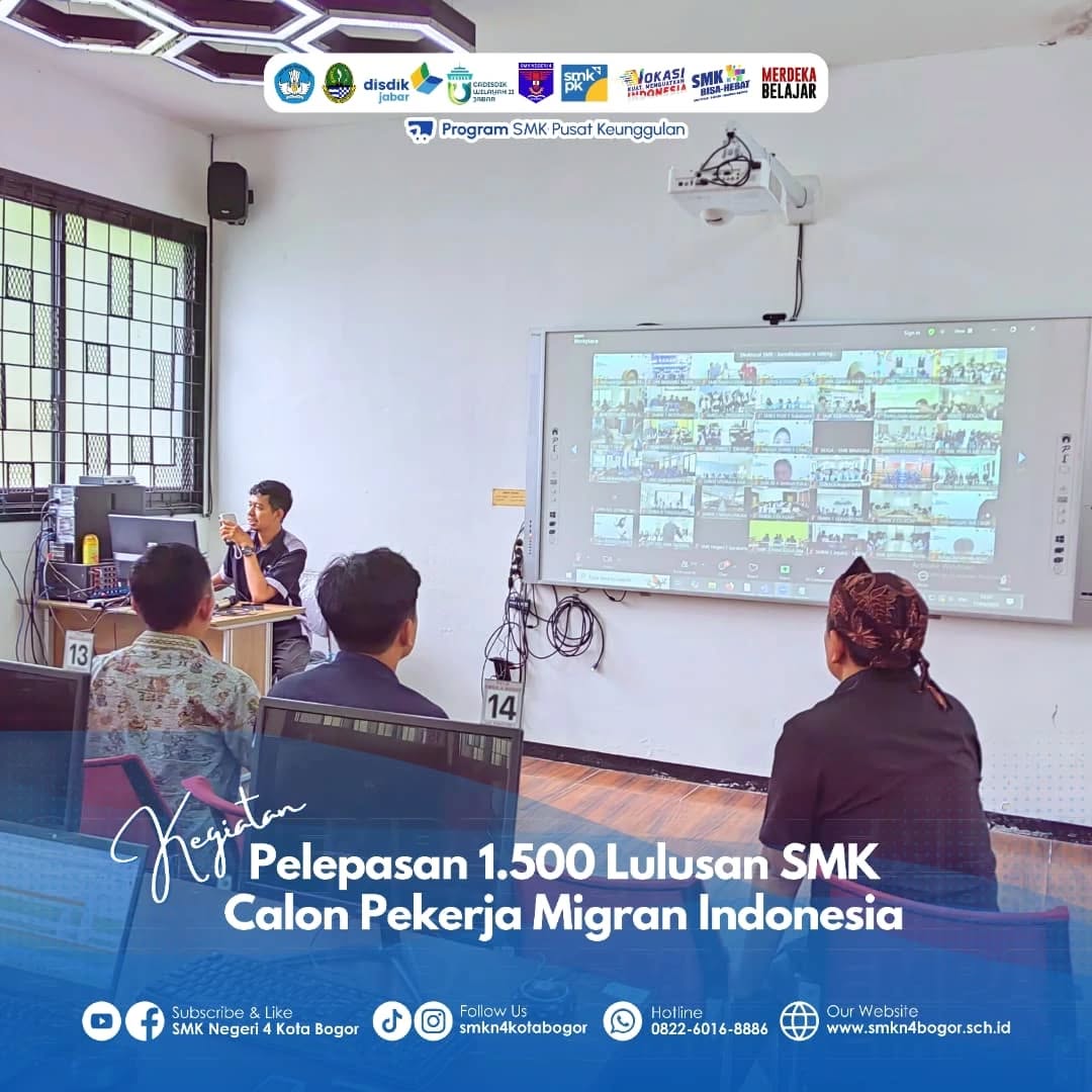 Kegiatan Pelepasan 1.500 Lulusan Calon SMK Pekerja Migran Indonesia