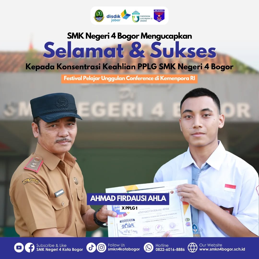Siswa SMKN 4 Bogor Ikuti Festival Pelajar Unggulan di Kemenpora RI