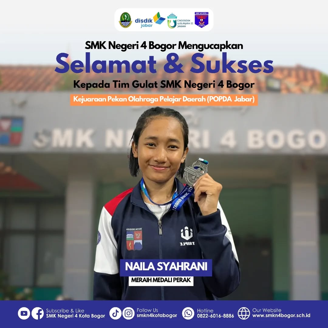 Siswa SMKN 4 Bogor Raih Medali Perak POPDA Jabar Cabor Gulat