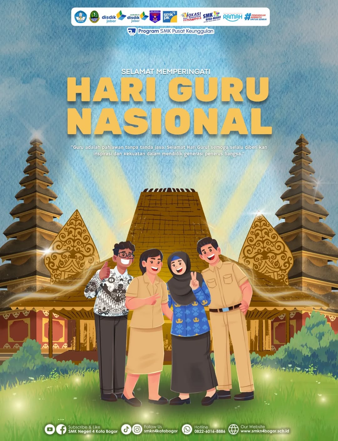SMKN 4 Bogor Peringati Hari Guru Nasional
