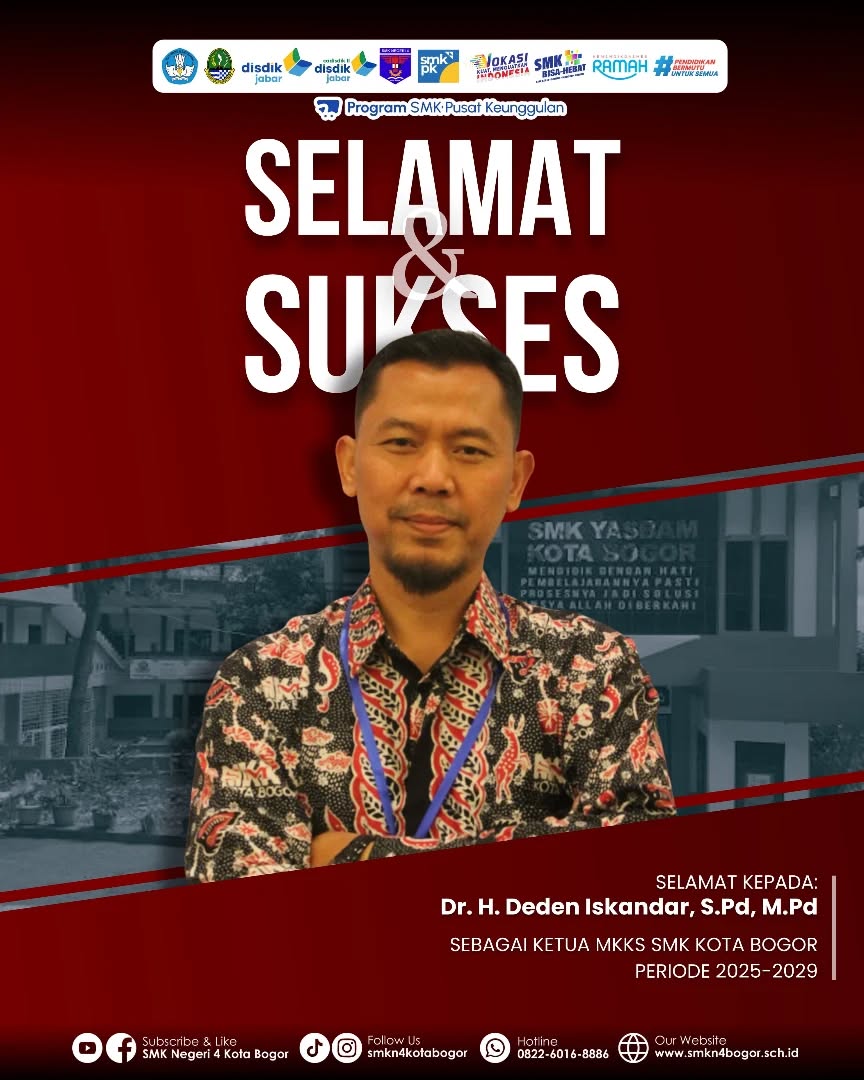 Dr. Deden Iskandar Jabat Ketua MKKS SMK Kota Bogor