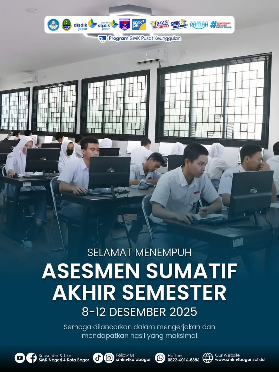SMKN 4 Bogor Gelar Penilaian Sumatif Akhir Semester
